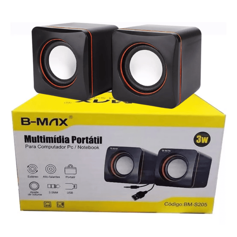 CAIXA DE SOM PARA COMPUTADOR OU NOTEBOOK BM-S205