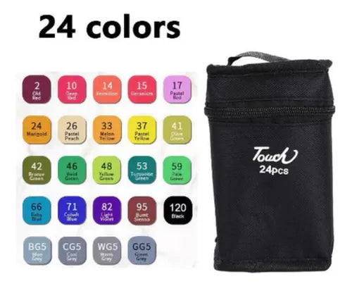 KIT CANETAS 24 CORES